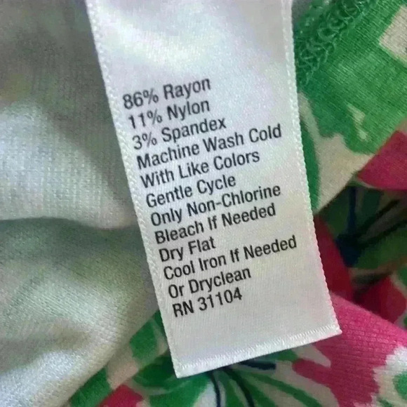 Crown & Ivy Knit MIDI Dress Size S Pink Green Palm Design Stretchy Resortwear - Picture 10 of 10